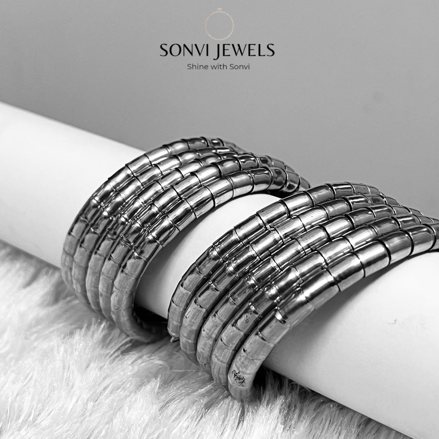 Oxidised Coil Kada (Per piece)