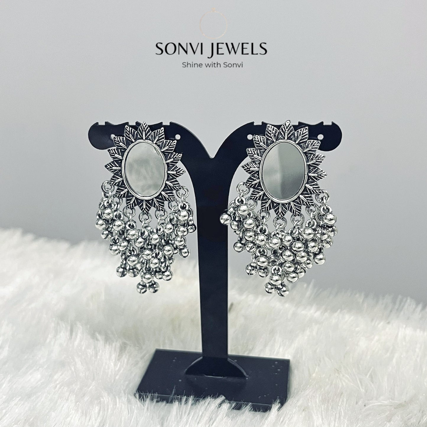 Tara Sunburst Mirror Earrings