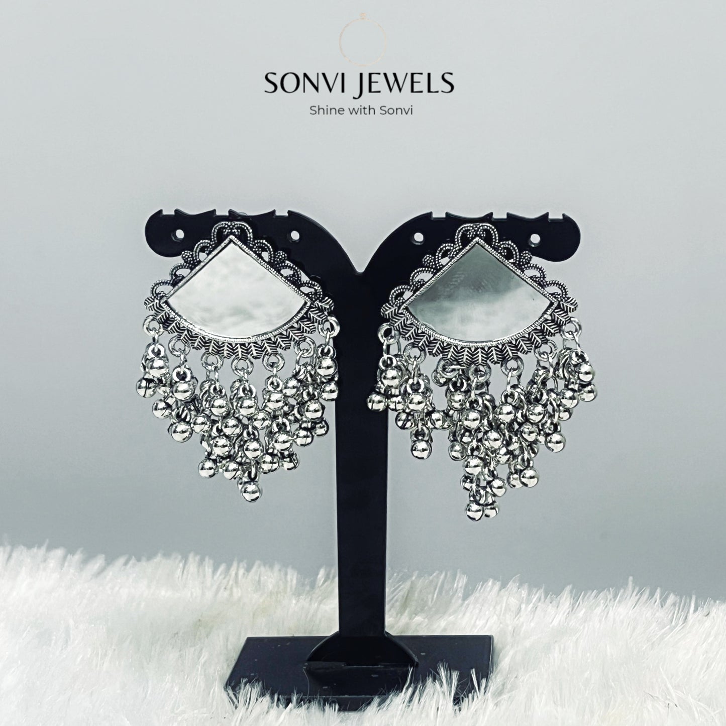 Noor Mirror Drop Earrings